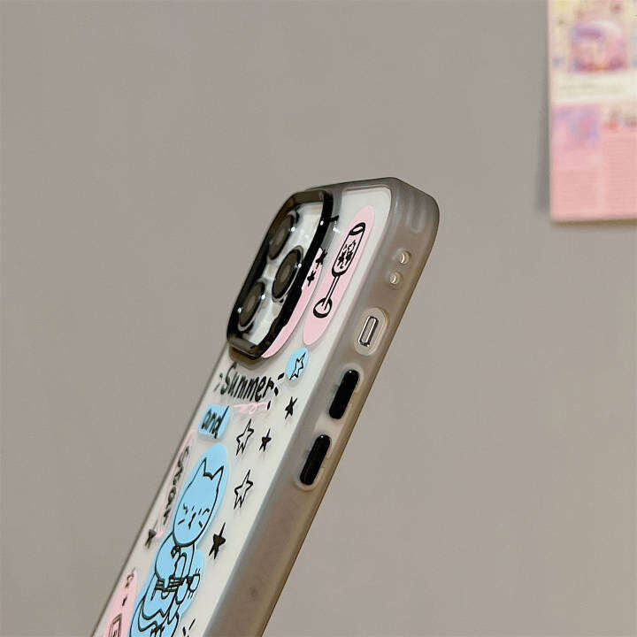 เคสที่วางฝาครอบโทรศัพท์หรูหราแบบคลาสสิกความรู้สึกสูงสามารถใช้ได้กับ-apple-มือถือ-phone14-13-12-11-pro-max-เคสกันกระแทกที่จับไอโฟนโทรศัพท์มือถือ