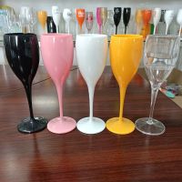 【CW】✖✔  Flutes Glasses Plastic Wine Dishwasher-safe Glass Transparent 175ML