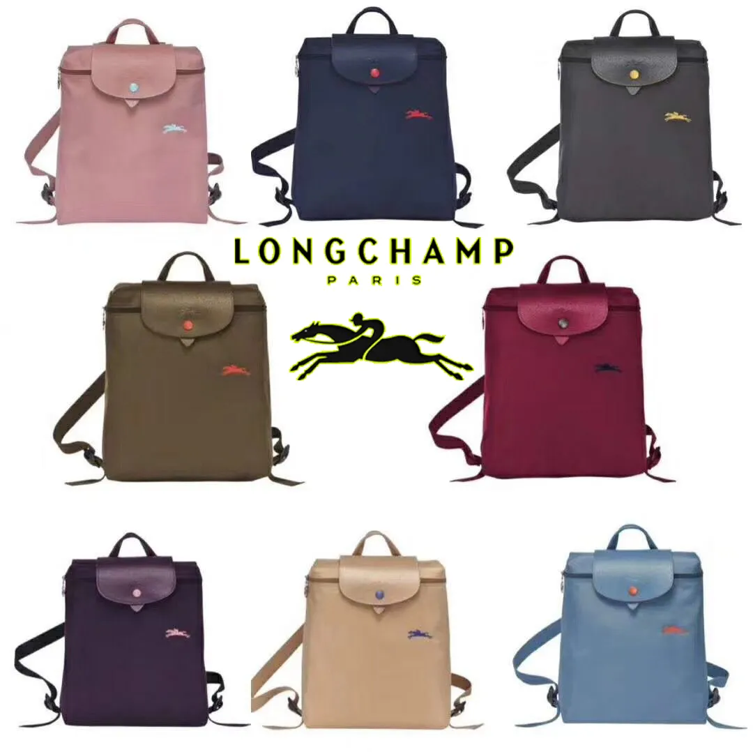 LONGCHAMP Backpack Le Pliage Women's Bag Backpack Classic Nylon Bag Ba lô  nữ Túi xách nữ