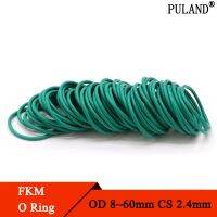 【hot】№☼△  10pcs 2.4mm 8 60mm Fluorine Rubber O Gasket Insulation Temperature Resistance