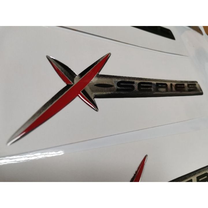 สติ๊กเกอร์เทเรซิ่นอย่างดี-คำว่า-x-series-สำหรับติดรถ-isuzu-อีซูซุ-sticker-xseries-ติดรถ-แต่งรถ