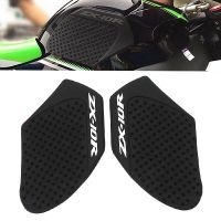 ❧✴☜สำหรับคาวาซากินินจา ZX10R ZX-10R 2011 2012 2013 2014 2015 2016 2017 18ถังน้ำมันมอเตอร์ไซค์ปลอกปกป้องเข่าที่ยึดเข่าแก๊สสติกเกอร์รูปลอก