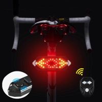 USB LED Rechargeable Rainproof Bicycle Tail Lights / Bike Remote Control Turn Signal LED Rear Taillight / MTB Road Mountain Bicycle Lamp / Cycling Accessories