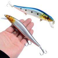 【LZ】■◙  Minnow Fishing Lure com 3 Ganchos Hard Bait 3D Eyes Equipamento de Pesca Bionic 135 centímetros 22g 1Pc frete grátis