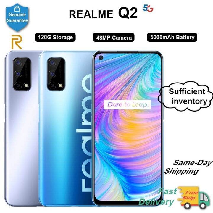 【Instock】Realme Q2 5G Mobile 4+128GB Dimensity 800U Octa Core 6.5 ...