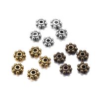 200pcs/lot Antique Gold Color End Metal Bead Wheel Charm Loose Spacer Beads For DIY Jewelry Making Bracelet Findings Supplies