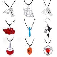 【hot】☎✐  Hot Anime Konoha Colar Akatsuki Pingente De Nuvem Vermelha Uzumaki Acessórios Chaveiro Itachi Cartoon Jewelry