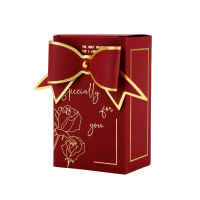 New Creative hot stamping bow candy chocolate biscuit paper box gift box return gift wedding supplies