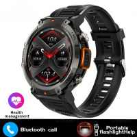 นาฬิกาสุขภาพ 2023 New Outdoor Smart Watch Men With Flashlight Sport Fitness Bracelet Blood IP67 Waterproof Smartwatch For Android IOS