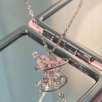 【DT】hot！ Fashion Pink Necklace Clavicle Chain Day Jewelry