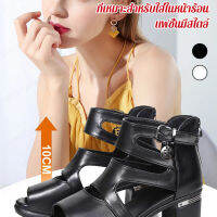 vivinatural รองเท้าส้นสูงแบบหัวปลาเก๋ๆสไตล์ยุโรปในฤดูร้อน