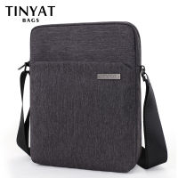 Beg U TINYAT Lelaki Canva Bag 9.7 Pad Kasual Bahis Air Sekolah กระเป๋าสะพาย Perniagaan Lelaki กระเป๋าสะพายข้าง Grey Lelaki