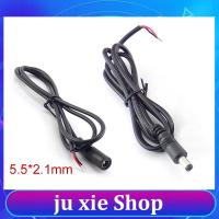 JuXie store 1M DC Male Female Connector Wire Power supply cord cable 12V Extension for CCTV LED strip light Adapter 5.5*2.1mm cords