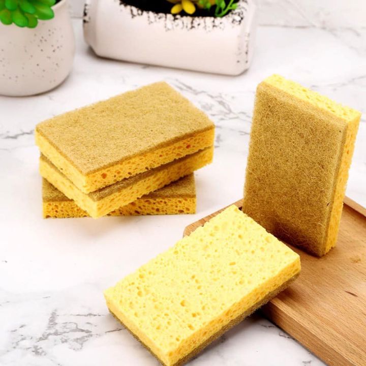 1pc Natural Sponges Non Scratch Scrub Sponge For Kitchen