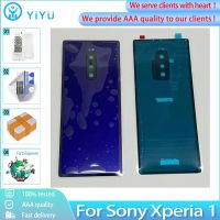 กระจกสำหรับ Sony Xperia 1ฝาหลังเคสประตูด้านหลังพร้อมเครื่องมือฟรีอะไหล่เปลี่ยนสติกเกอร์