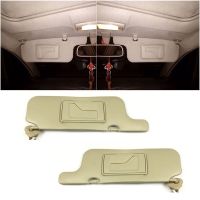 [HOT IUXKLKXLWSGH 551] รถ Beige ด้านใน Sunvisor Sun Shade ด้านหน้ากระจก Sun Visor Sunshield พร้อมชุดกระจกสำหรับ Toyota Corolla 2003 2012