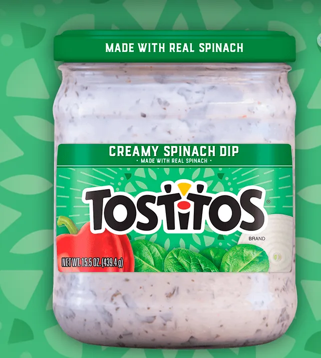 Tostitos Creamy Spinach Dip Spread 425.2g Lazada PH