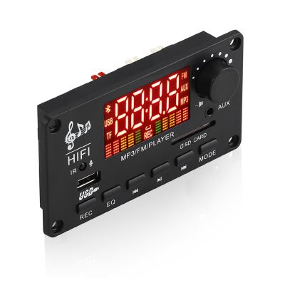 12V Amplifier Bluetooth 5.0 100W MP3 Decoder Board Call Recording Wireless Music Audio Module USB TF Radio for Car