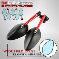 CNC ALUMINUM custom motorcycle rearview Side mirrors 8mm 10mm For KAWASAKI z750 NINJA250 HONDA R1 R6 FZ6 SUZUKI YAMAHA