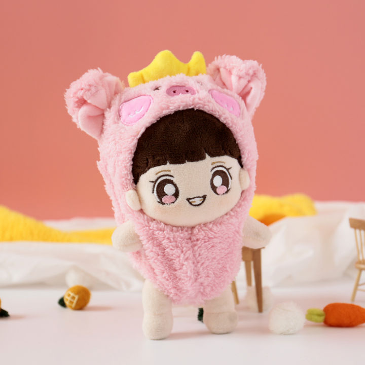 hot-ดาวตุ๊กตาไดโนเสาร์-อะโวคาโด-หมูน้อย-15cm20cm-สามารถส่งเสื้อผ้าตุ๊กตาผ้าฝ้ายได้-3