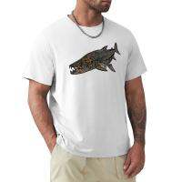 เสื้อยืดลายปลาทอง Kaus Gambar Warna Goliath Tigerfish Blondie