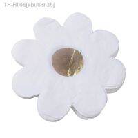 ✔■▣ Small Daisy Flower Picnic Tableware Disposable Flower Dinner Plate Decorative Napkin For Childrens Birthday Party