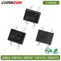 MB10S 2A MB10F DB107S DB207S SMD ไดโอดสะพาน Rectifier MBS MBF MB6S 600V 1000V MB 6S 10S ไดโอดซิลิคอนเฟสเดียว