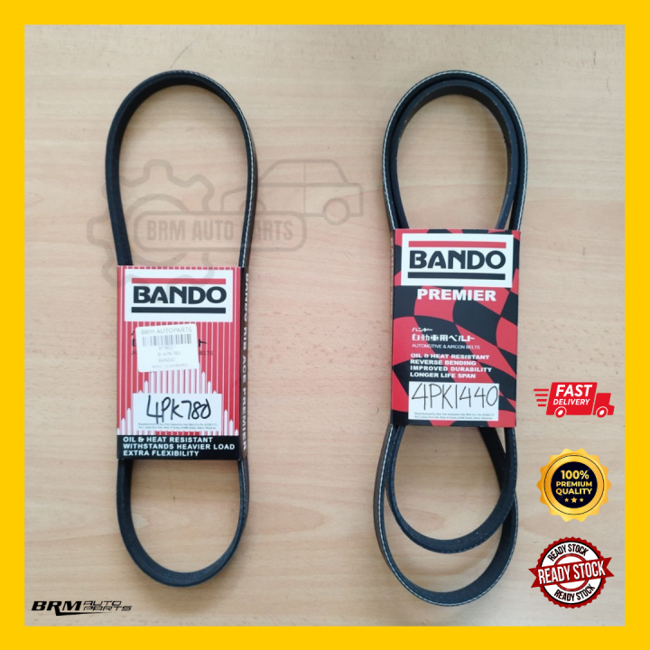 BANDO Belting Perodua KEMBARA 4PK 780 4PK 1440 serpentine, AIRCOND,POWER STEERING ALTERNATOR
