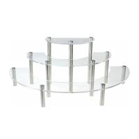 Removable Acrylic Cake Display Stand for Round Cupcake Holder Wedding Birthday Party Decoration