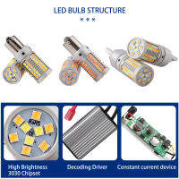 1Set 1156 P21W BA15S PY21W BAU15S 3156 7440 W21W 3030 NO Error LED Canbus Car DRL Turn Signal Light 12V DC Switchback Dual Color