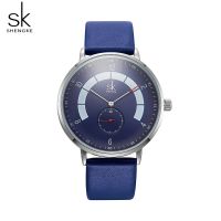 Shengke Men Watches Brand Fashion Mens Causal Waterproof Quartz Watch Leather Male Fashion Sport Wristwatches Relogio Masculino