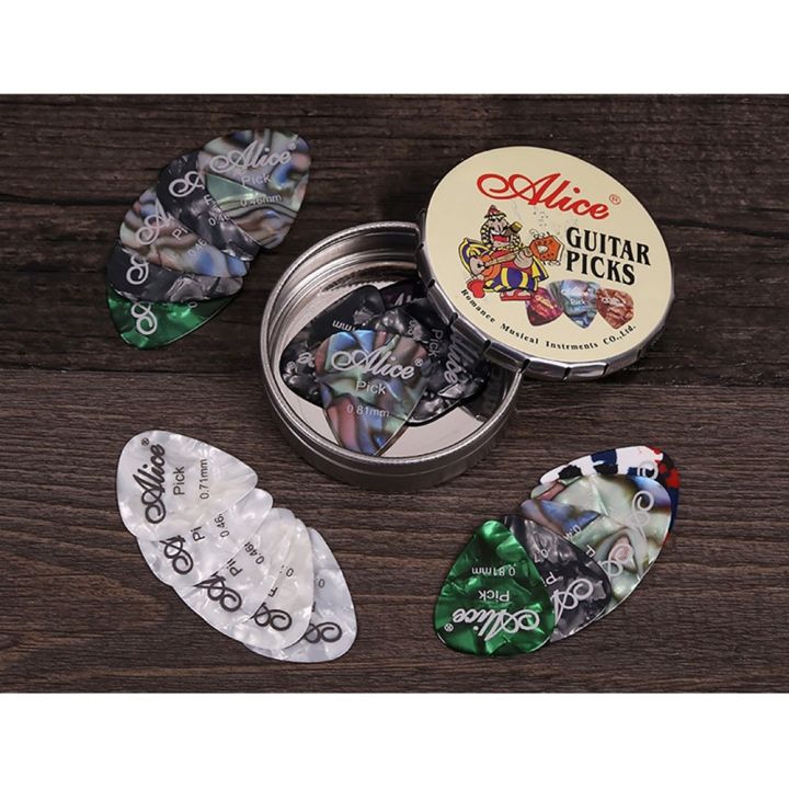 12-24pcs-specification-alice-celluloid-electric-acoustic-guitar-picks-boxed-electroacoustic-guitar-picks-0-46-0-71-0-81-mm