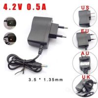 AC DC 4.2V Wall US power Charger adapter 500MA 0.5A EU US plug CB3 US EU UK selectable plugs