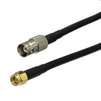 1Pcs RG58 SMA Male plug to BNC Female Jack Connector RF Coaxial Jumper Pigtail Cable For Radio Antenna Wire Terminals 4inch 20M