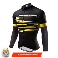 Phtxolue Cycling Jersey Tops Autumn Winter Thermal Fleece Cycling Clothing Ropa Ciclismo Mtb Bike Jersey Shirt Maillot Ciclismo