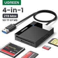 ♠✤♦ UGREEN Card Reader 4-in-1 USB3.0/USB-C SD Micro SD TF CF MS Compact Flash Card Adapter for Laptop PC Multi OTG Smart Card Reader