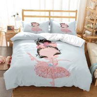 Ballet Girls Minimalist Fashion Bed Three Piece Set soft and comfortable Customizable bedding Comforter bedding sets