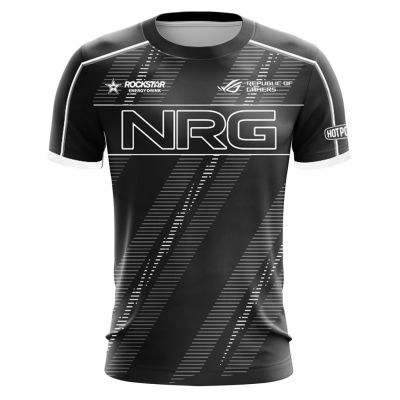 New FashionNRG Esports Valorant Team DISTORTION Jersey Men Fans Uniform Game Tee 2023