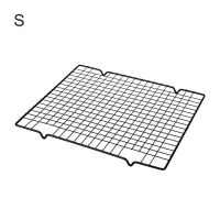 【✴COD✴】 jfea14 ตะแกรงพักขนมเค้กแบบนอนสติ๊กตาข่ายเหล็กคาร์บอนดำชั้นวางตัวยึดสายตะแกรงอบเค้กขนมปังพายคุกกี้