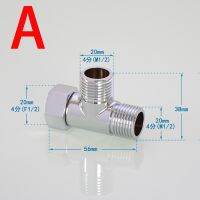 1PCS 1/2 BSP Female Male Thread Tee Type Reducing Stainless Steel Elbow Butt Joint Adapter Adapter Coupler Plumbing Fittings