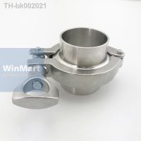 ○♕ A Set O/D 51mm Pipe Sanitary Tri Clamp Weld Ferrule 2 Tri Clamp Silicon Gasket Assembly 304 Stainless Steel