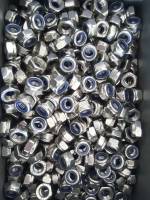 Lock Nuts น็อตล็อค น็อตกันคลาย stainless M8 mm. Pitch 1.25 mm.