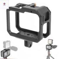 P9YN2 GoPro Hero ป้องกันการกระแทกสีดำอุปกรณ์ติดตั้งแท่นขุดเจาะอะลูมินัมอัลลอยที่ครอบที่จับ1/4รูกล้องแอคชั่นแคมเมราเคสกรอบกันกระแทกกรงที่อยู่อาศัย