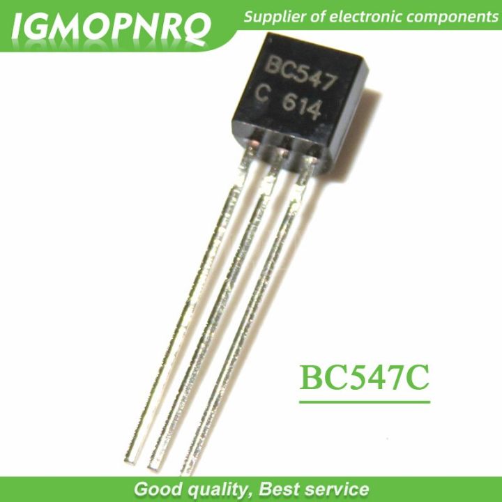 100PCS Transistor BC547C BC547 0.1A/45V NPN transistor TO 92 New Original