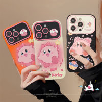 เคสโทรศัพท์กราฟฟิตีเค้กขนาดเล็กน่ารักใส่ได้กับ IPhone 7Plus XR X XS MAX 14 13 11 15 12 Pro Max SE 2020 7 8 6 15 6S Plus เคสนิ่มลายการ์ตูนกรอบเลนส์หน้าต่างตัดกัน