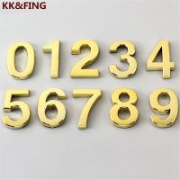 【LZ】♘  KK FING Digital Number Door Plate Gold Hotel House Number Room Number Plate Signage Identification Apartment Digital Signage
