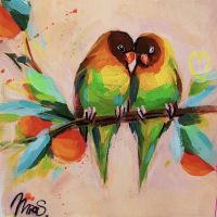 Abstract Colorful Animals Picture Bird Rabbit Canvas Painting Wall Art Modern Poster and Print In Livingroom Home Decor Cuadros