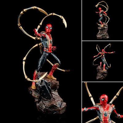 Marvel Avengers Action Toy 23cm Scale Spiderman Character Statues With Steel PawMarvel Avengers Action Toy23cm Scale Spiderman Character Statues With Steel Paw PVCDesktop Ornaments Fan Collectibles