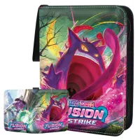 【LZ】 Explosive Style Pokemon Game Battle Collection Card Holder Card Package Album Book Zipper Binder Business Card Holder Toy Gift