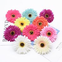 【CC】 10 Pieces 10cm Silk Gerbera Scrapbooking Wedding Decoration Accessories Diy Garland Cheap Artificial Flowers